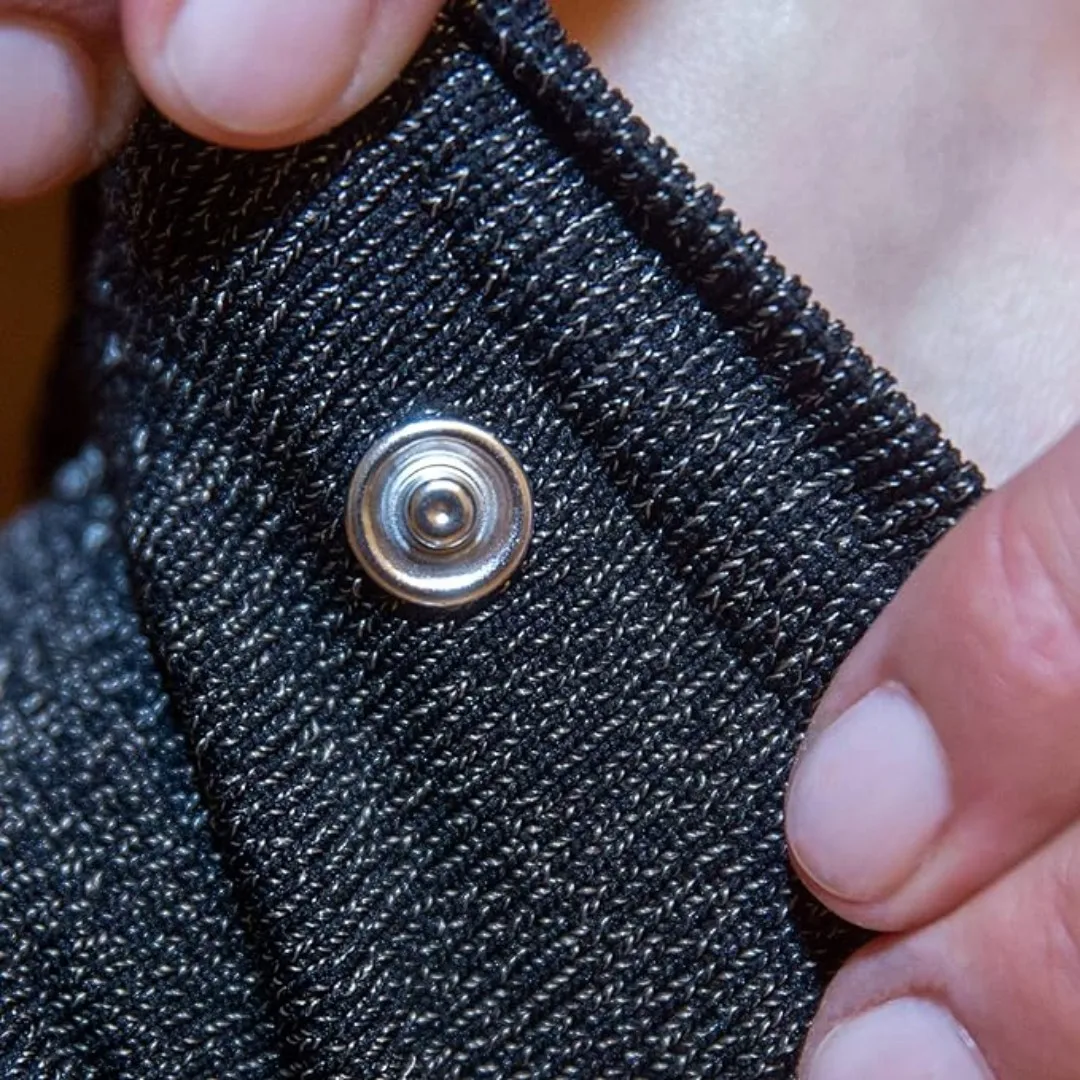 Meias Aterramento Condutivo para Aterrar Sapatos, Meias Infundidos Tornozelo, 22% Prata Pura, 5 Pares