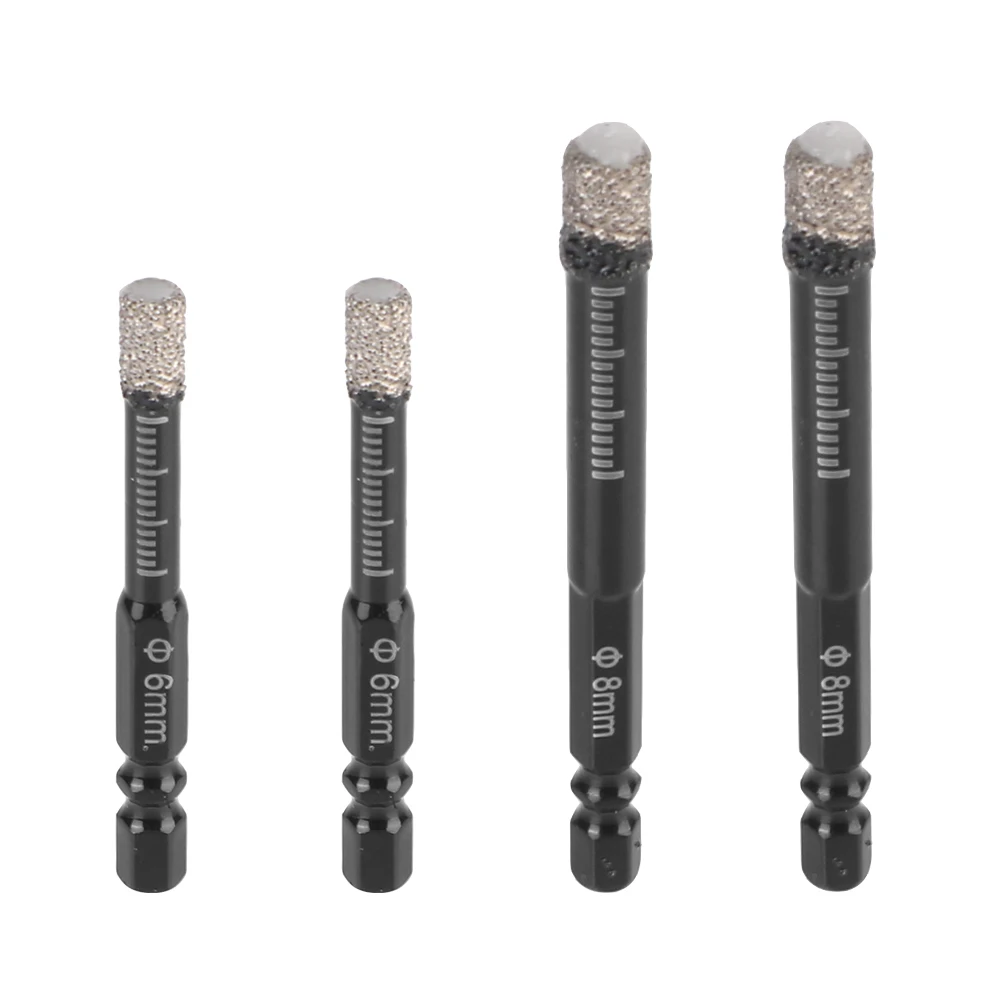5/6/8/10/12mm For Marble Brick Ceramic Granite Glas Hole Opener Opening Hole Brazed Dry Drill Bit Hexagonal Shank Drill