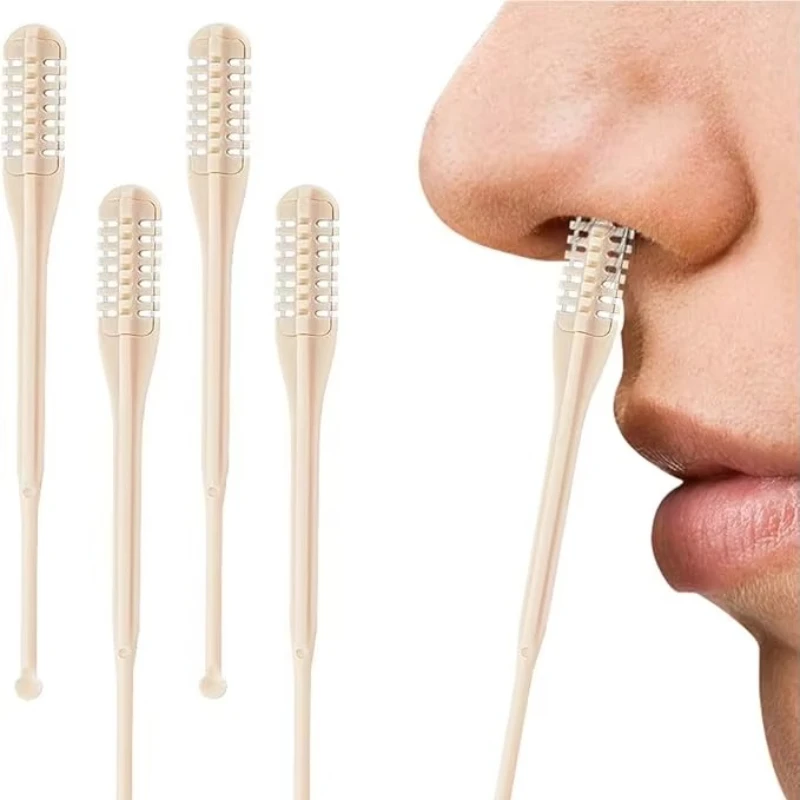 2PCS Nose Hair Scissors Manual Nose Hair Trimmer Trimmer Female Male Nose Hair Ear Cleaner Personal Care Beauty Tool