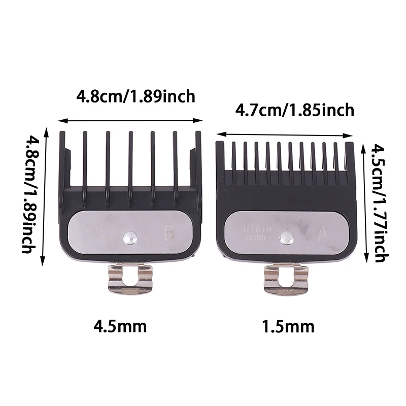 1 Pcs Hair Clipper Limit Comb Guide Attachment Size Barber Replacement 1.5/4.5mm