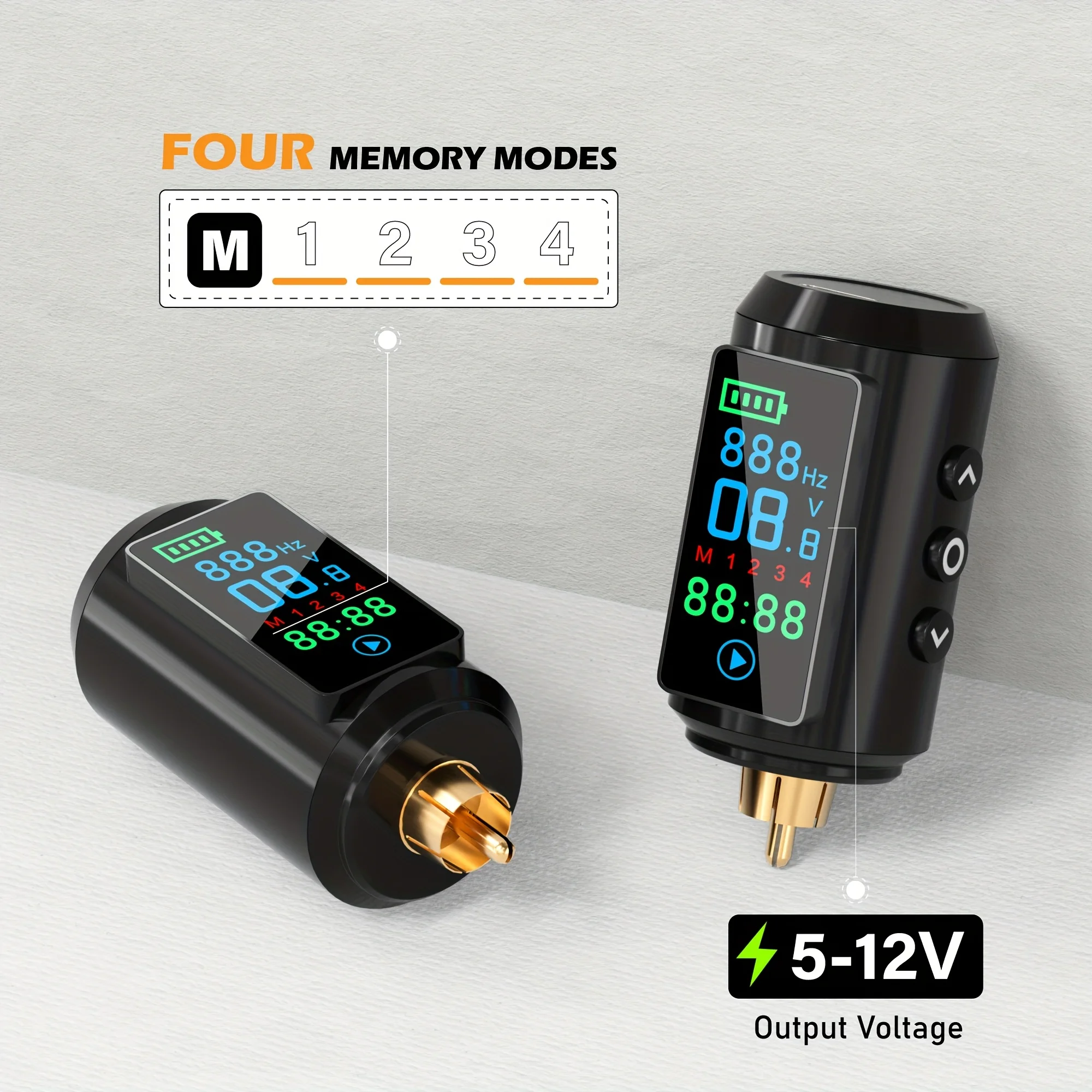 

NARKASY 1600mAh Professional Tattoo Power Supply With LED High-definition Screen, Convenient Tattoo Battery