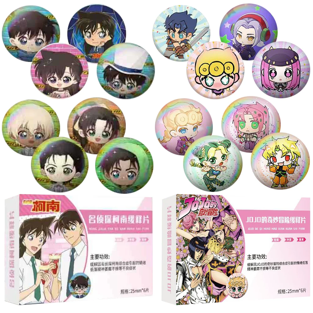 

Classic Popular Anime IP Figure Brooch Q-version Design 25mm Mini Capsule Design Badge Decoration Collection Creative Toy Gift