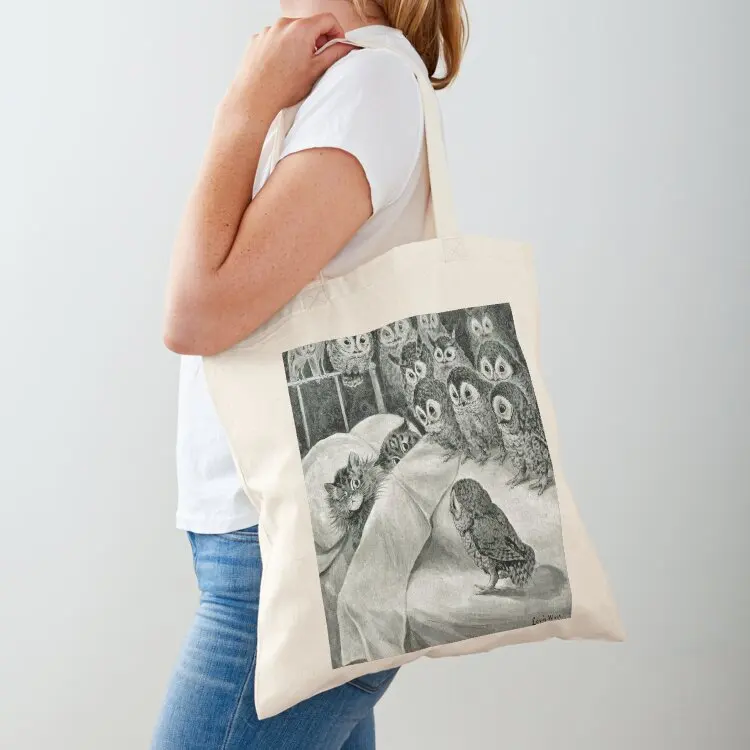 

Cat's Nightmare Louis Wain Cats Tote Bag shopper bag woman canvas shopping bag Customizable tote hand ladies