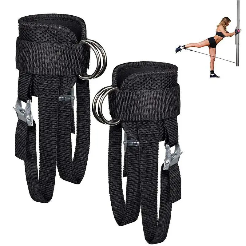 Ankle Straps For Cable Machines Dumbbell Ankle Bands Adjustable Weight Lifting Gym Ankle Straps Quick Release Workout For