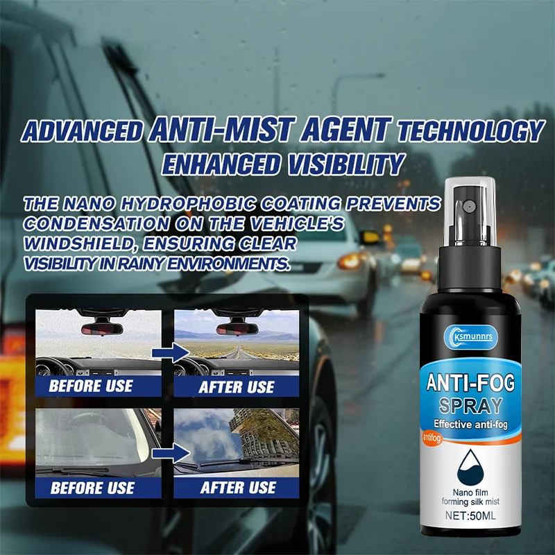 Picture 4: Car windshield anti-fog spray, suitable for external car glass, windshields, and rearview mirrors rain-proof spray, improves vis