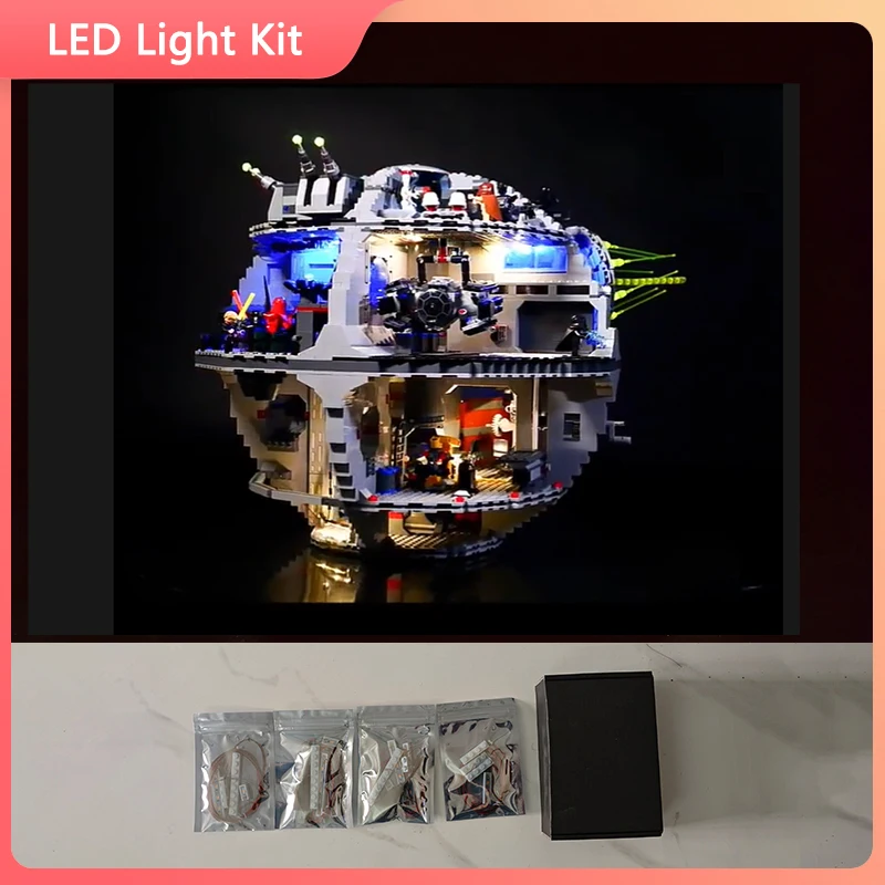 LED Light Set For 75159 Death Star compatible 81061 (Only LED Light, NOT Include The Model Bricks)