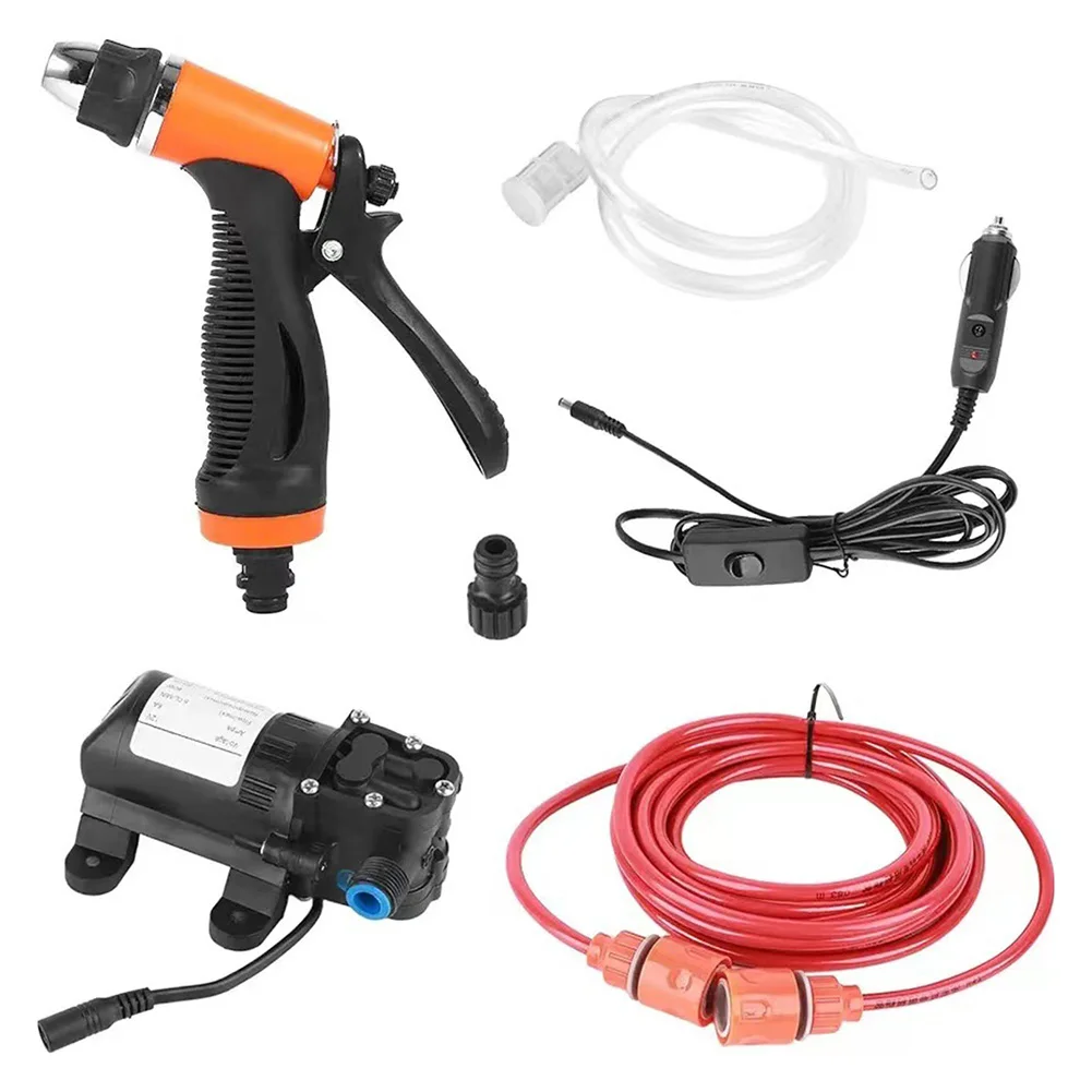 

12v High Pressure Water Pump Portable Car Wash Set Household Car Wash Artifact Car Wash Water Gun Set Outdoor Pressure Washers