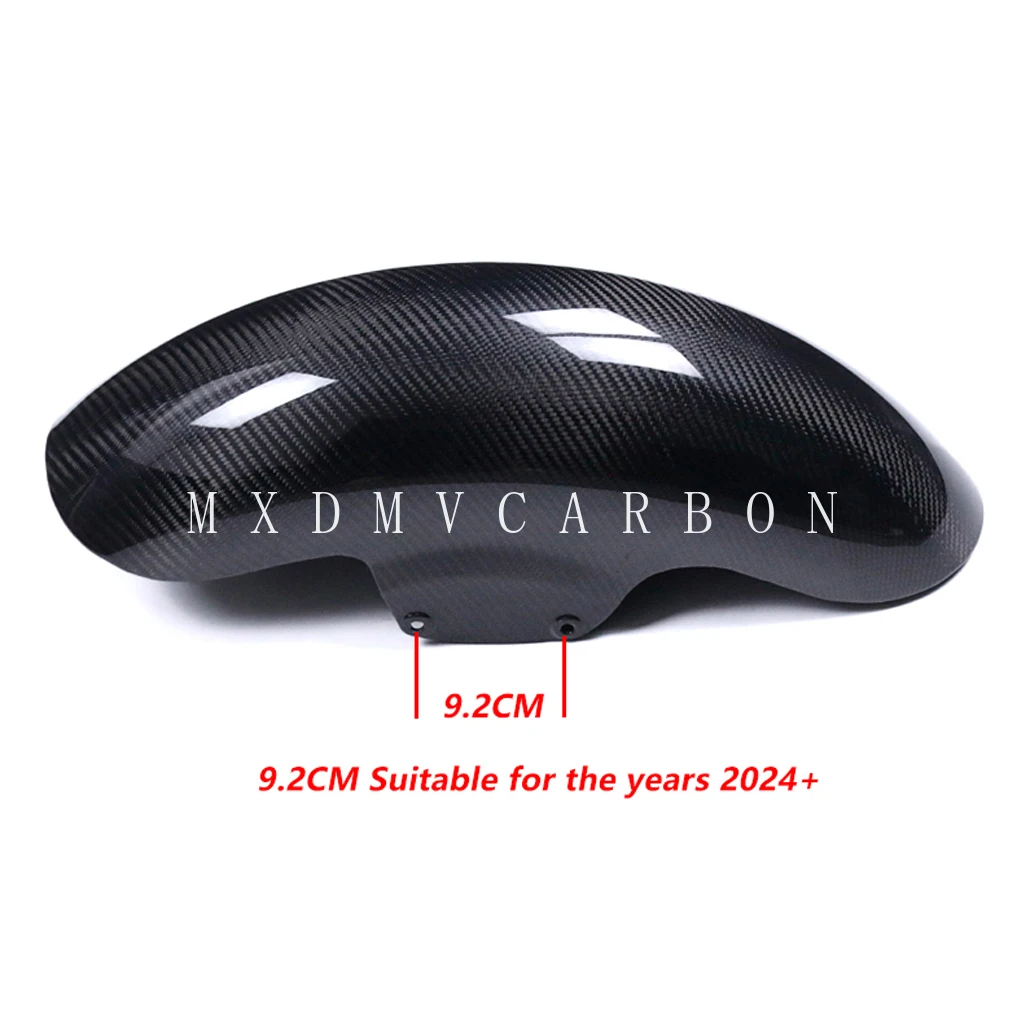 Uitlaat van carbon fiber voor Harley Davidson Touring modellen 2009-2025, carbon voorspatbord voor Harley, echt voorspatbord.