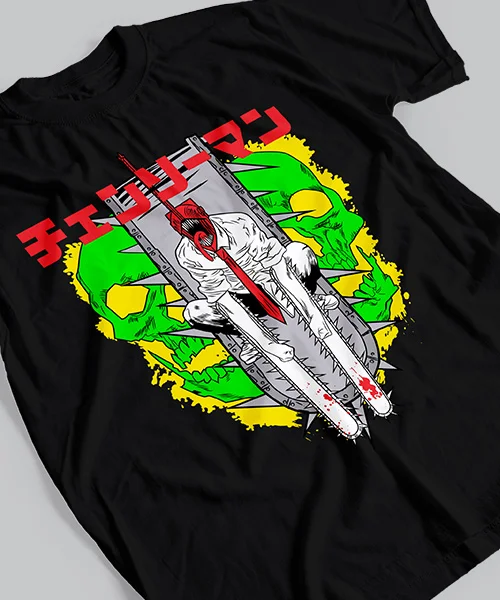

T-shirt for Anime Chainsaw Man: Denji Transformation Scream
