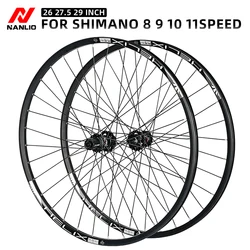 ARC MT006 Rim MTB Mountain Bike Wheel set 26/27.5/29er inch NBK 4 Bearing Thru QR Wheels use ARC Hub 8 9 10 11Speed Rainbow