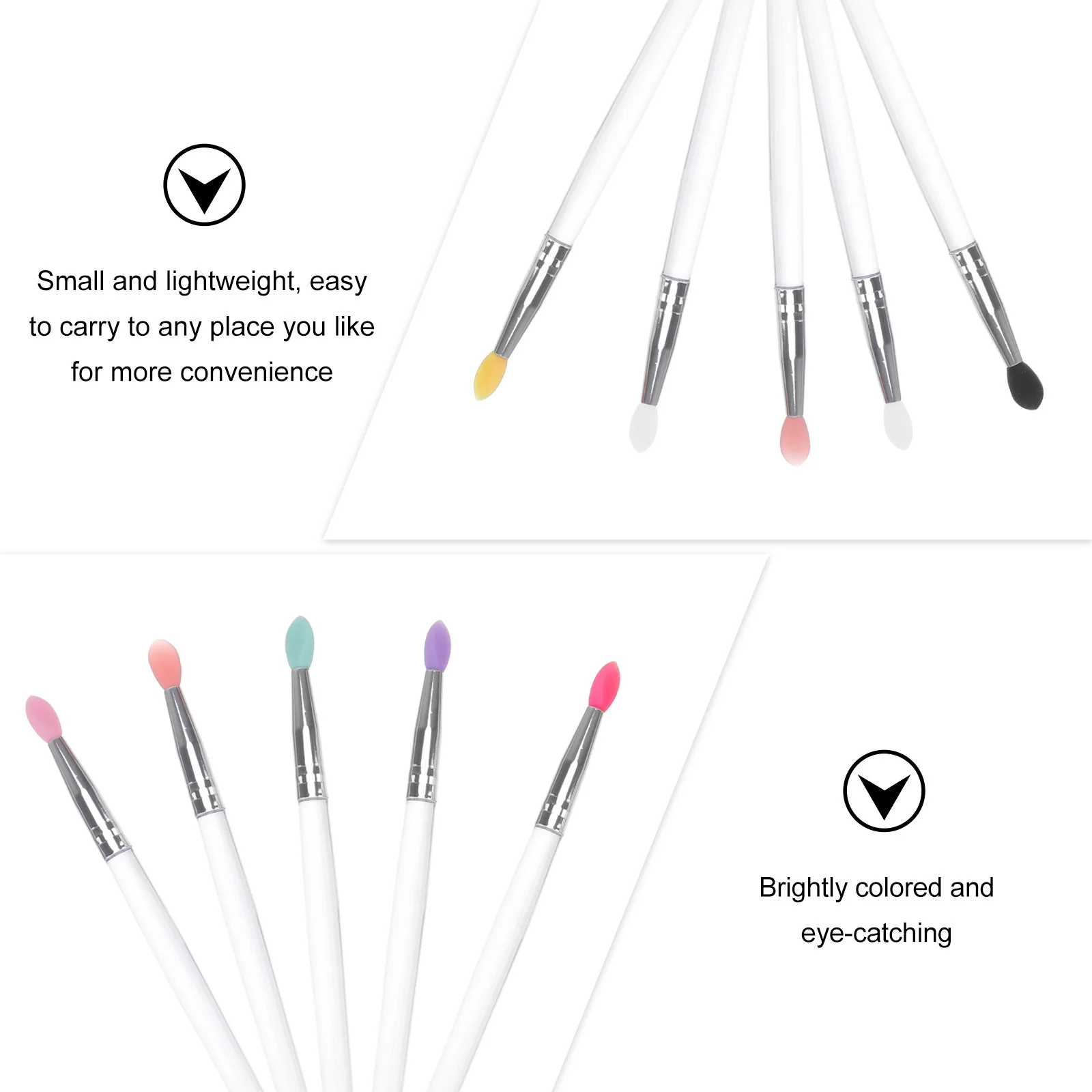 Juego de brochas para sombra de ojos, 10 Uds., brochas de maquillaje Premium portátiles, herramienta de maquillaje de ojos ligera y cómoda para viajes, fiestas, uso diario