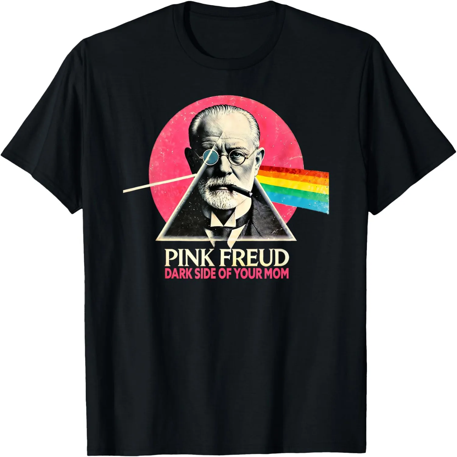 Funny Dark Side of Your Mom Psychoanalysis Joke T-Shirt Cotton t-shirt, Vintage t-shirt,