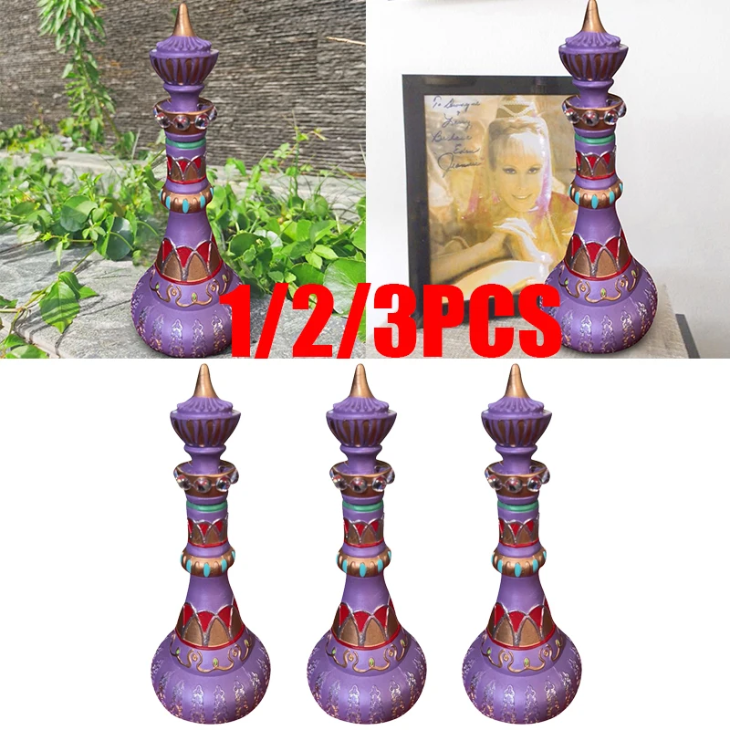 I Dream Of Jeannie Bottle From Mario-Della Casa-Second  MIRRORED Purple Bottle!Pagoda  Spirit Bottle Decoration