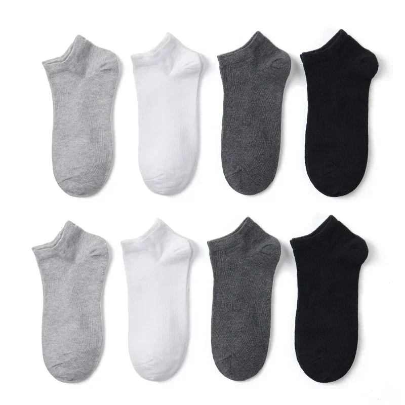 10 Pairs Men\'s Breathable Mesh Summer Short Socks, Sports Versatile Cotton Socks at Discount Price Sports and Casual Wear