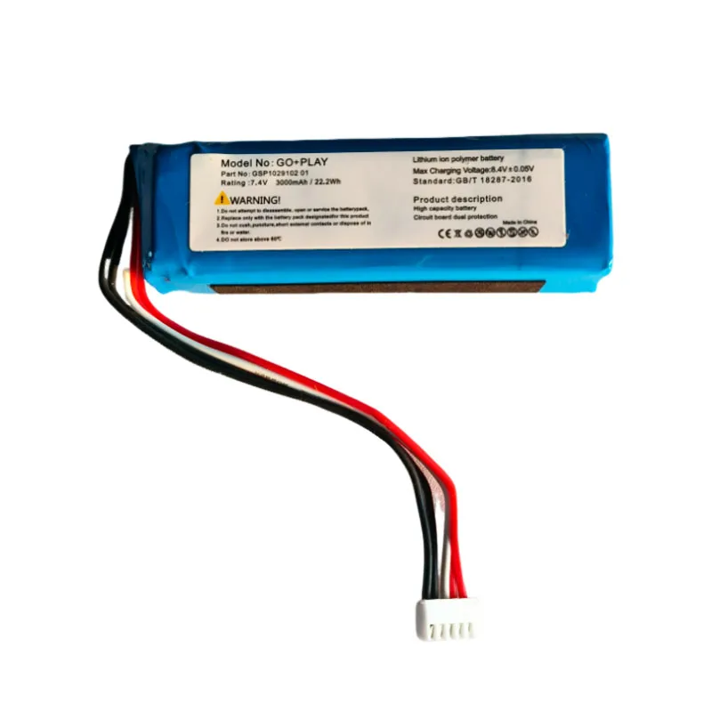 7.4v 3000mAh GSP1029102 01 Rechargeable Battery Replacement For Harman Kardon Go Play Go Play Mini GO+ Play CP-HK06 With Tools