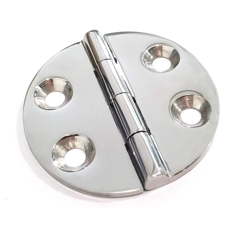 

316 Stainless Steel 65mm Boat Door Round Hinge Marine Casting Hinge Flat Hinge Cabinet Doors For Boat Hardware