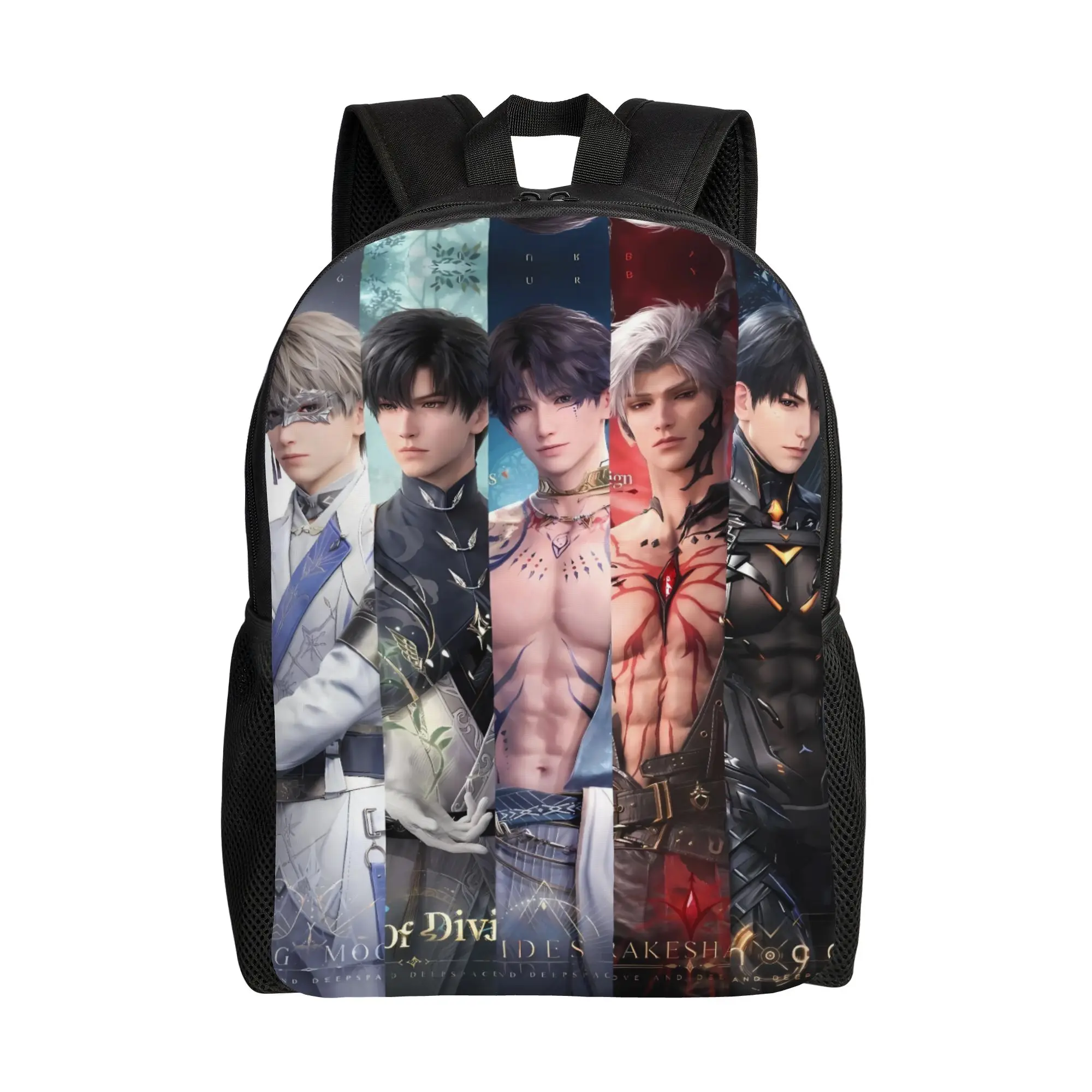 

Zayne Sylus Xavier Caleb Rafayel Love And Deepspace Game Backpack Boy Durable Backpacks School Bags Travel Designer Rucksack