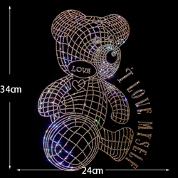 New Super Flash Cute PANDA KID Hot Map Rhinestone Patch Clothing Accessories