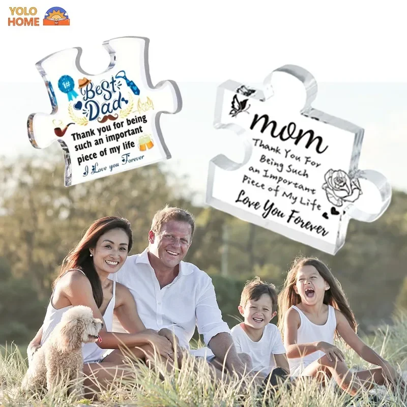 Geschenk-Puzzle, Acryl, Heimdekoration, Geschenke für Mama, Papa, Geburtstagsgeschenkideen, Neuheit, Vater, Muttertagsgeschenk, Weihnachtsdekoration 2024