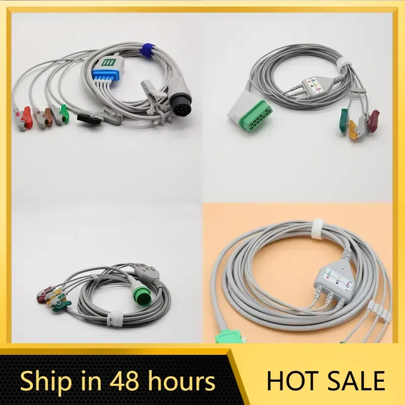OEC-6120 Nihon Kohden Cable with 1K Ohms,8pin