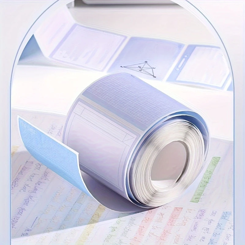 256 قطعة/صندوق ملاحظات لاصقة قابلة للسحب |   ملصقات لاصقة كاملة قابلة للتمزق في 8 صيحات، مثالية للمكتب والطلاب والقرطاسية #5