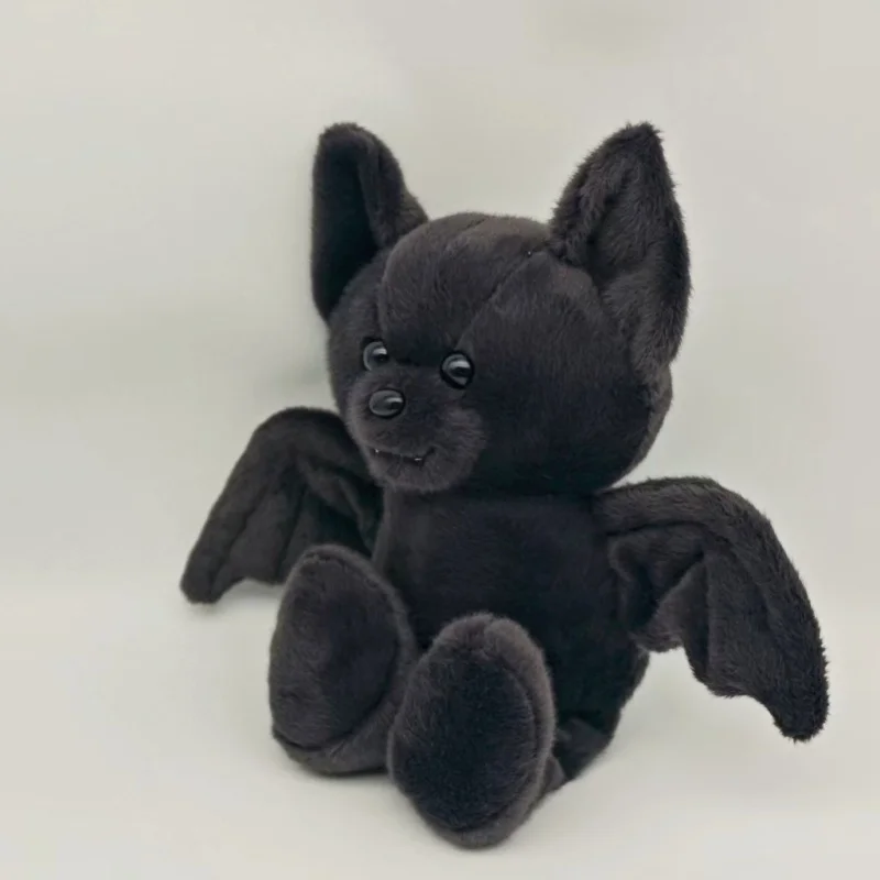 Halloween Black Bat Plush Toys Cartoon Stuffed Animals Doll Balck Bear Bat Soft Plushie Toy Halloween Party Decoration Gifts