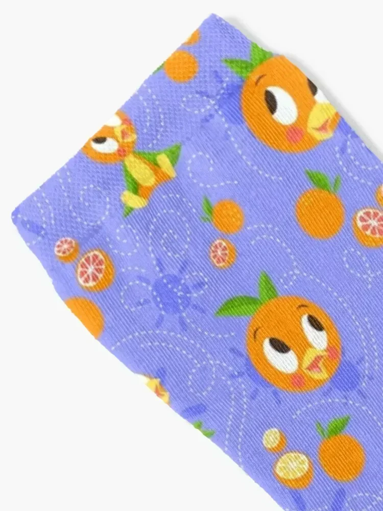 Orange Bird Passholder Logo (periwinkle) Socks halloween golf colored Male Socks Women's