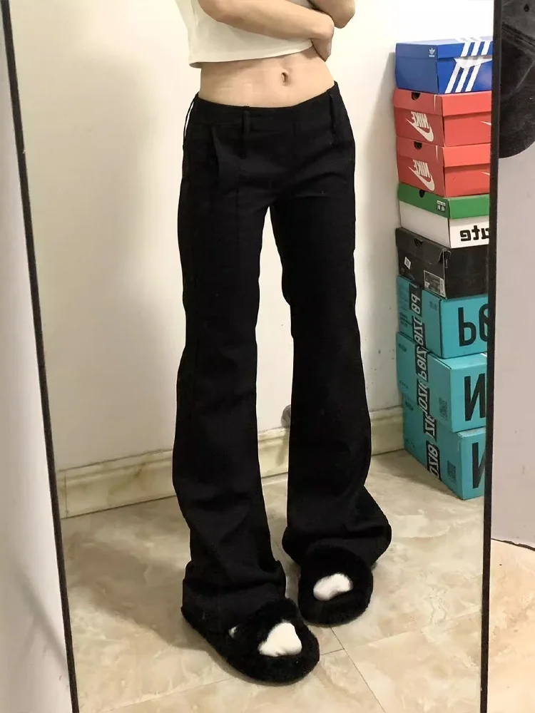 

Мужские джинсы American High Street Bla с высокой талией, эластичные облегающие брюки Cleanfit, прямые расклешенные брюки, повседневные хлопковые брюки