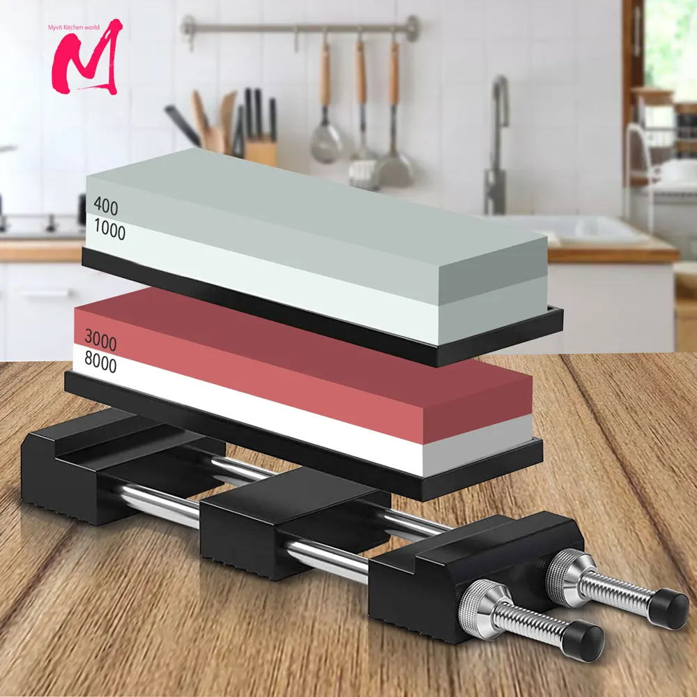 

Рукоятка для заточки точильного камня с регулируемым нескользящим основанием из нержавеющей стали