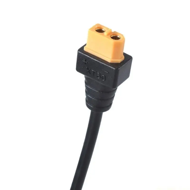 F62C 6.56ft Length XT60 Extension Cord Male to Female Port Connection Cable Line for Solar Panel and UAV Equipment 18AWG