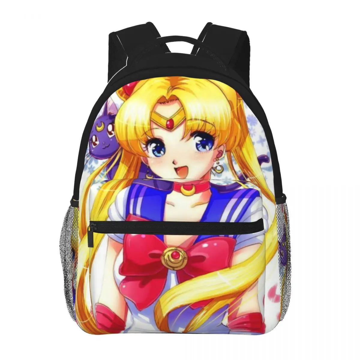 

Girls-Sailor- Moon Fashion Brand Children's Cartoon Schoolbag Boys and Girls Backpack Cute Two-Shoulder Bag Kids 16inch