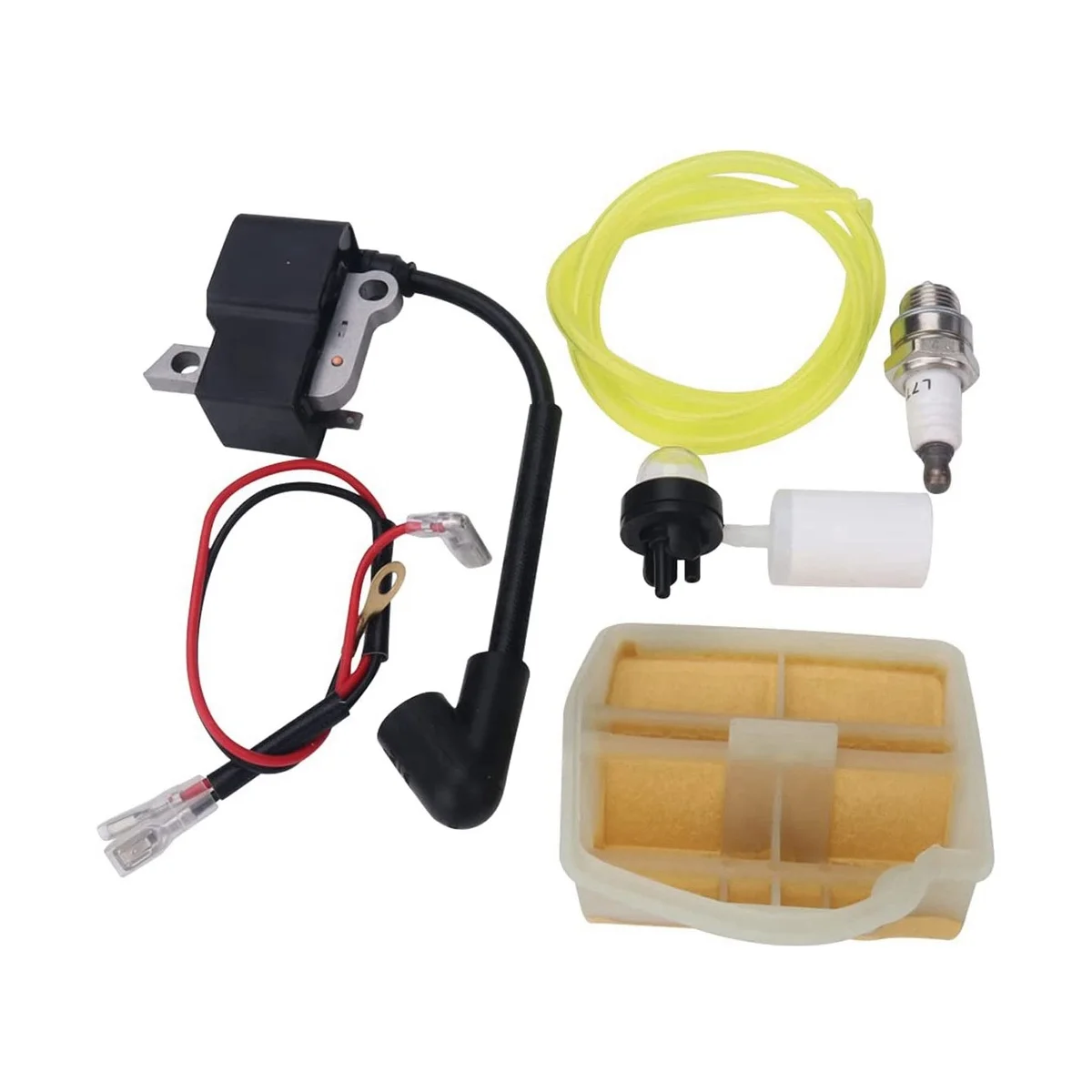 Ignition Coil Air Filter Kit for Husqvarna 445 450 Jonsered 2245 2250 Chainsaw