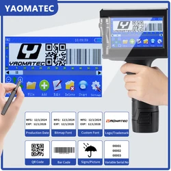 YAOMATEC D30 12.7MM Date Number Logo Expiry Date Label Plastic Carton Hand Jet Handheld Thermal Inkjet Printer