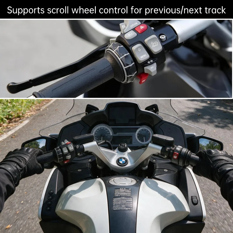 GITANK Motorcycle Bluetooth Adapter, Compatible with 2014–2018 BMW R1200RT Motorcycles (Y-cable AUX/USB Audio Interface)