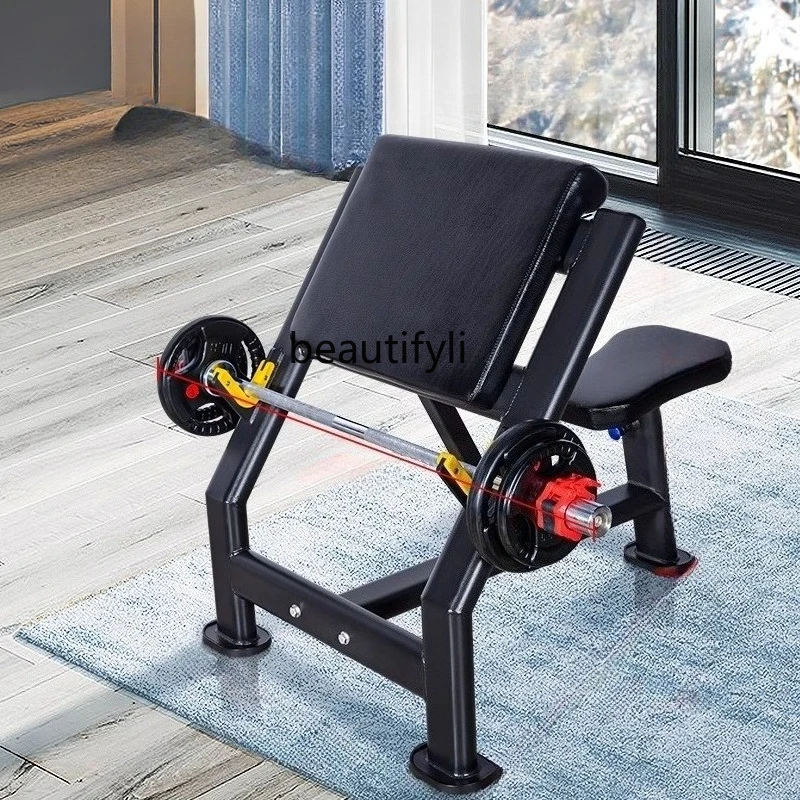 Entrenador de estructura de bíceps, tabla inclinada, respaldo, deltoide, mancuernas, elevador de barras, equipo de fitness para el hogar