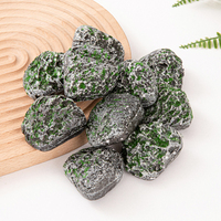10PCS Mossy Gray Stone Multi-shaped Planting Moss Blocks DIY Simulation Green Plants For Garden Decoration