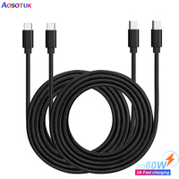 0.2m 1m  2m 60W USB C To USB Type C Cable PD Fast Charging Charger cord USBC Wire 3A TypeC Cable For Xiaomi Samsung Huawei iPad