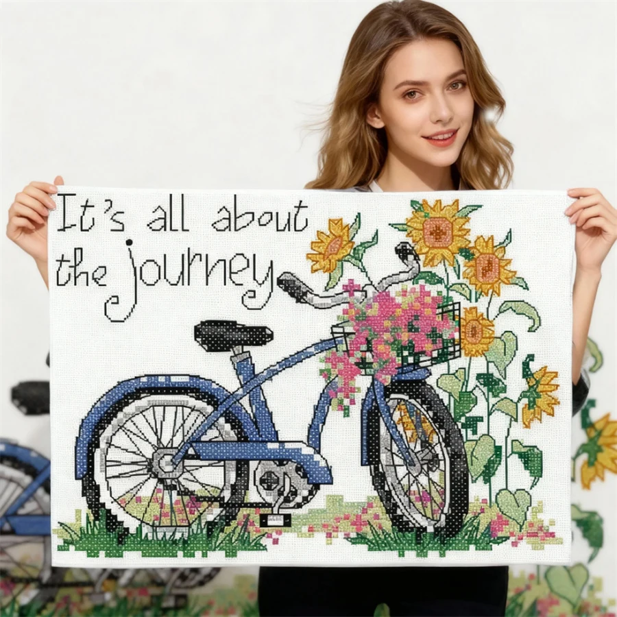 

2026 New Style Back from journey cross stitch kit cartoon 11ct count print canvas stitches embroidery DIY handmade needlework