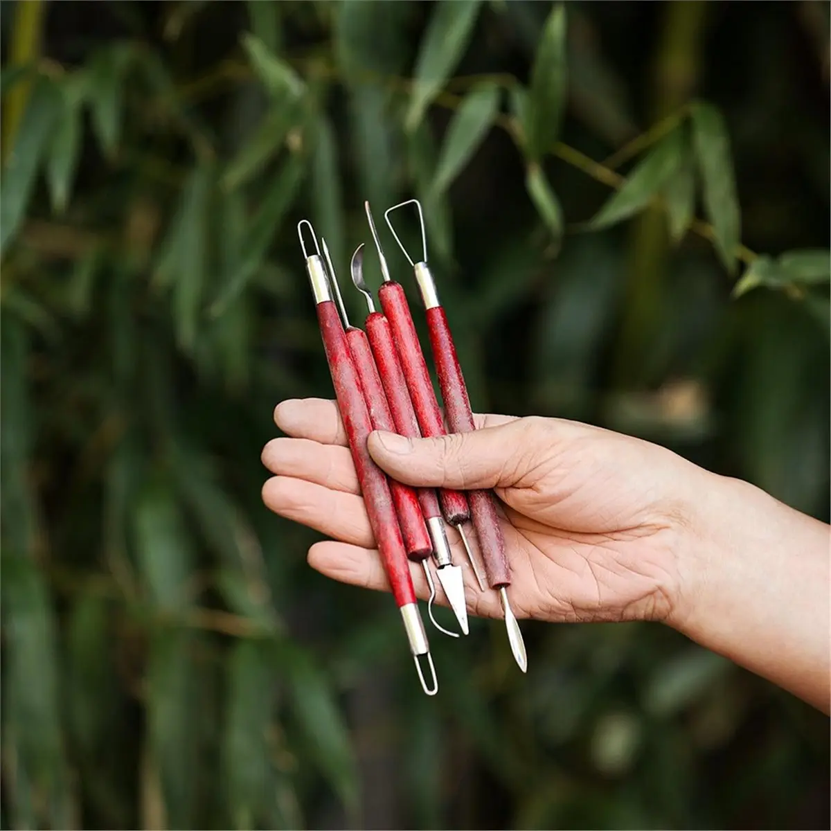17PCS Clay Sculpting Tools with Wire Pottery Modeling Ceramics Polymer Tools Set for Air Dry Clay Carving