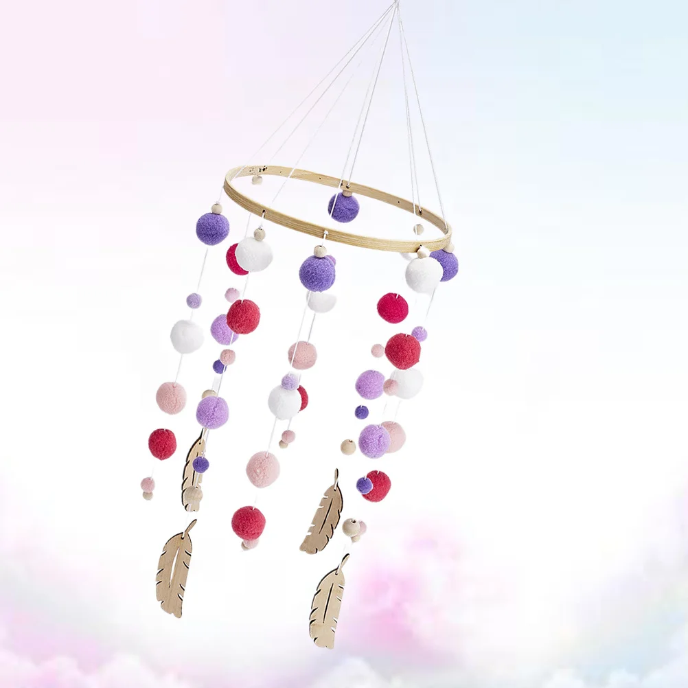 الرياح الرنين ديكور شنقا جدار قلادة البوهيمي غرفة الشنق لغرفة المعيشة غرفة نوم النوم شقة المنزل هدية أبيض أحمر أرجواني #1