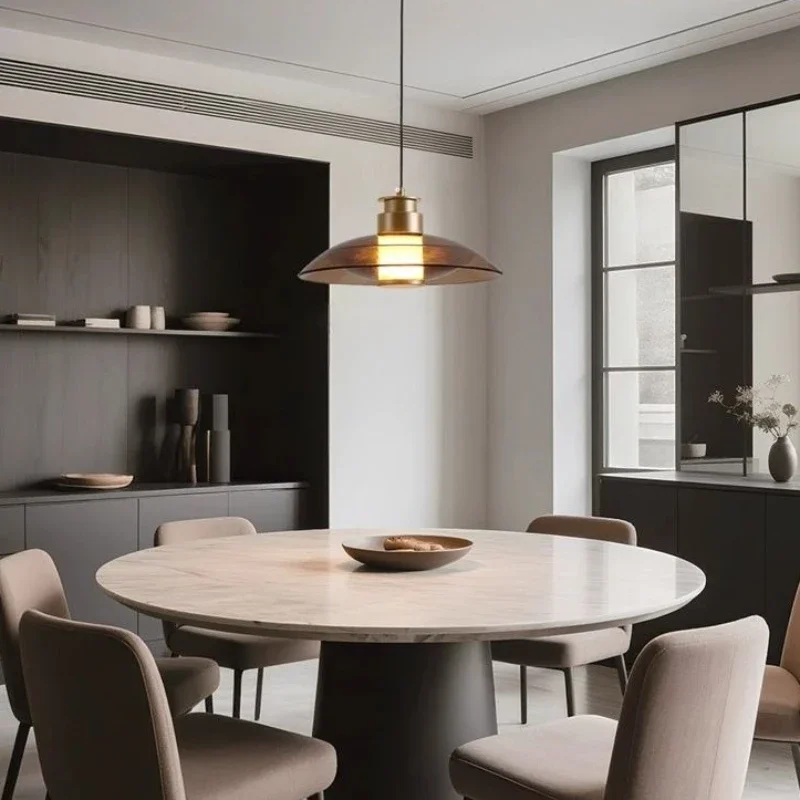 

Современный ресторан, потолочный подвесной светильник, люстра для кафе, столовой, подвесные светильники для спальни, прикроватное стекло, внутреннее освещение