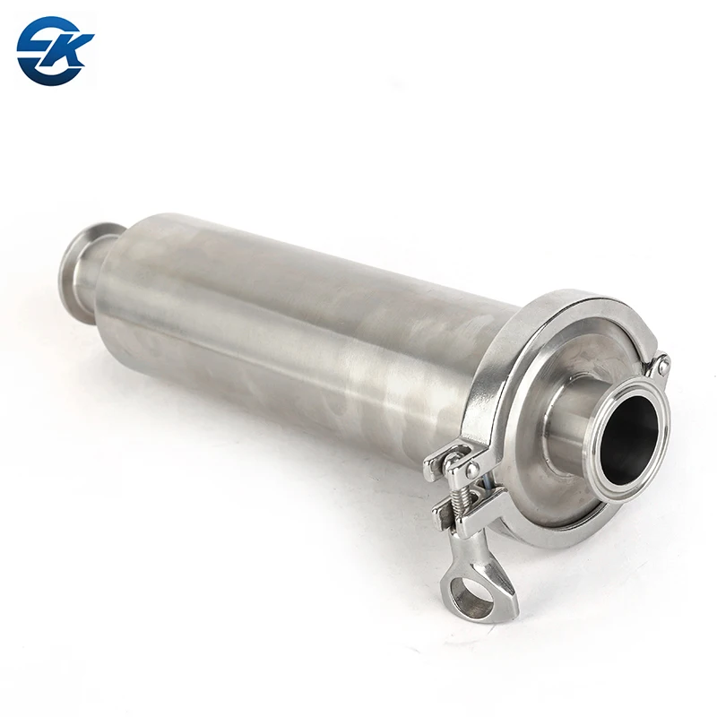 Beer Liquid Filtration Stainless Steel 304 Straight Pipe Quick Loading Chuck Filter Clamped Cartridge Filter