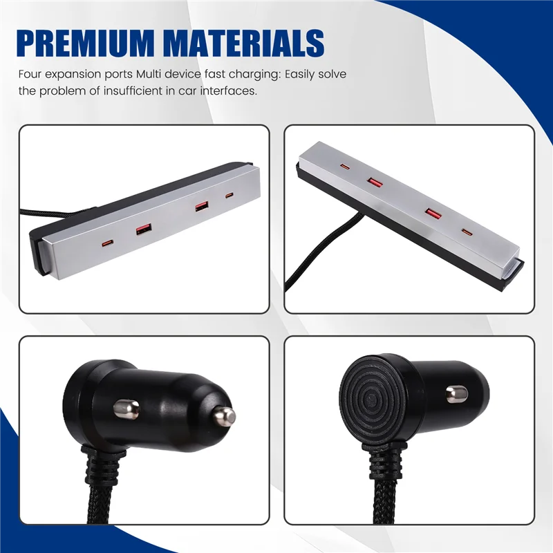 ABDE-For Tesla New Model Y Launch Juniper For 2025 Model 3 Highland For Cigarette Lighter Splitter