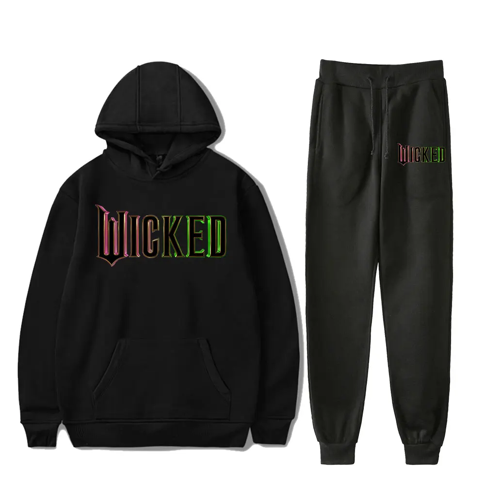 

Wicked Pink And Green Vintage 90s PULLOVER Fashion Merch Hoodies Set Men Women Hoodies Pants Two-Piece Pullover Sports HOODIE