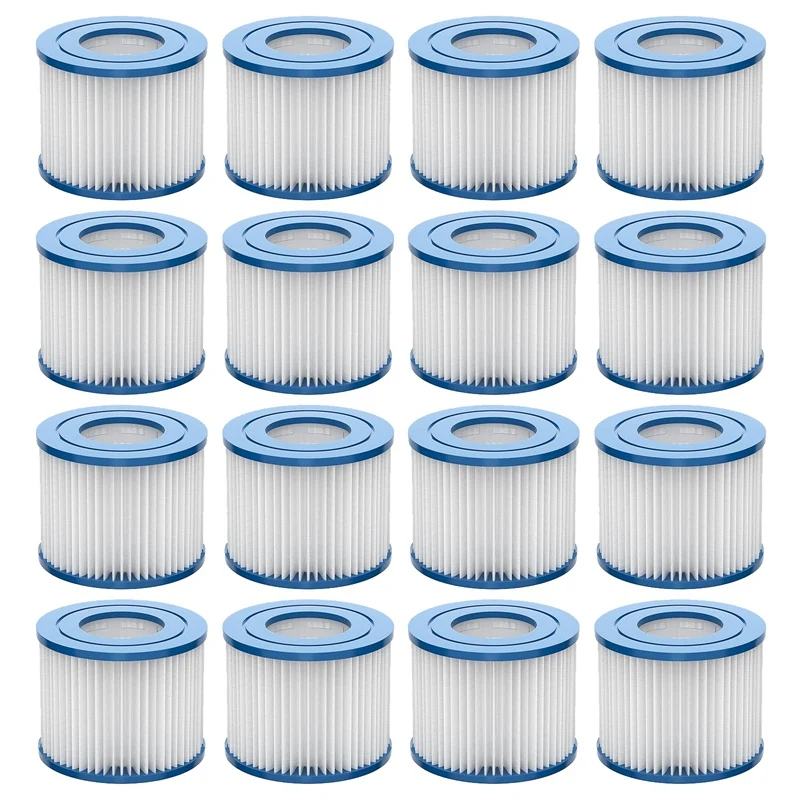 16Pack Type VI Hot Tub Filter Replacement Spare Parts Accessories Coleman Filter Cartridges For 90352E 58323 58323E 58324 90427E