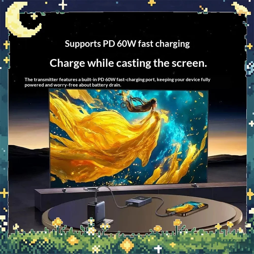 UGREEN CM738 Wireless Presentation System Type C HDMI 4K 50m Point to Point Screen Mirroring