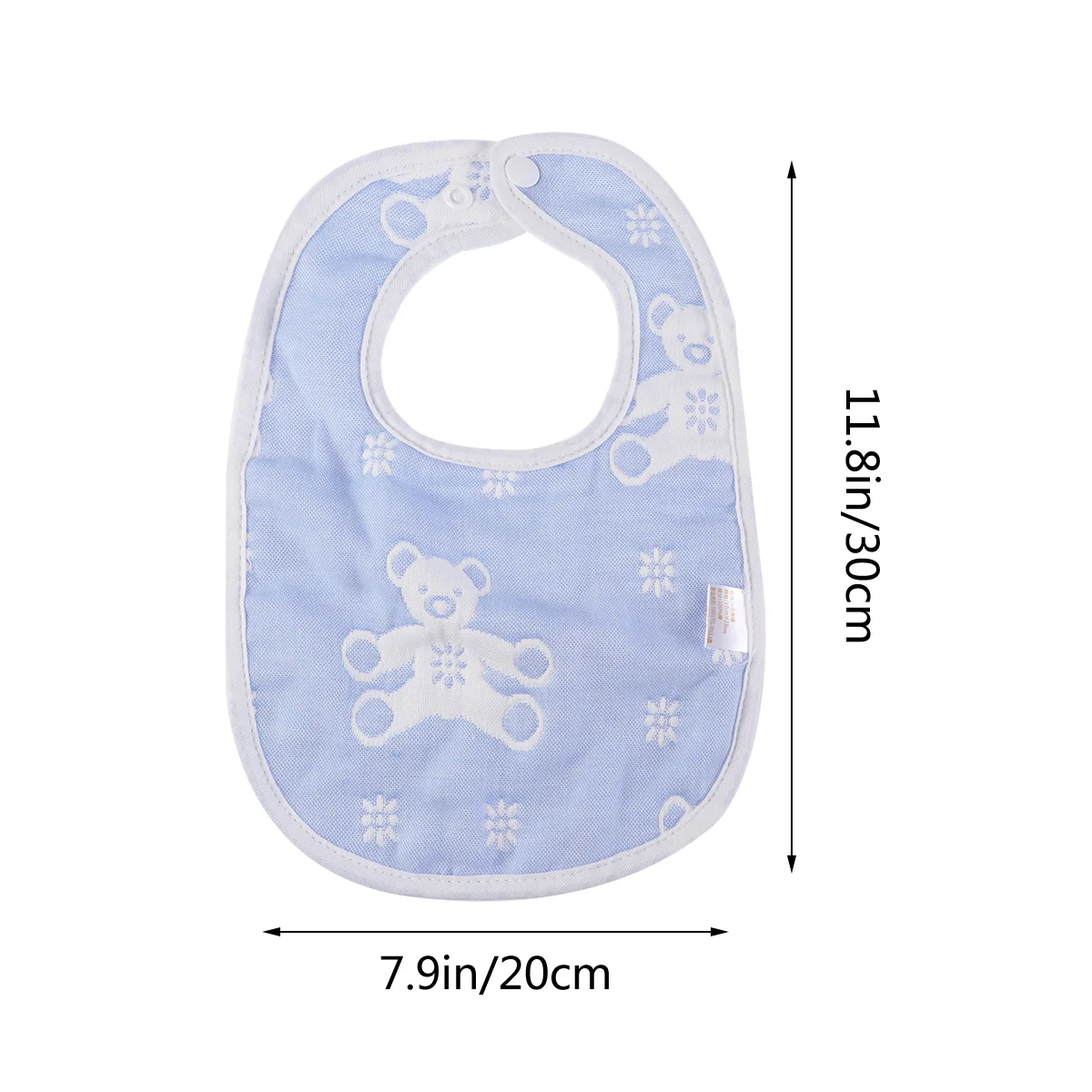 U شكل الدب الأزرق نمط الطفل المرايل القطن لينة المفاجئة السحابة المرايل الطعام لحديثي الولادة الرضع نمط عصري #5