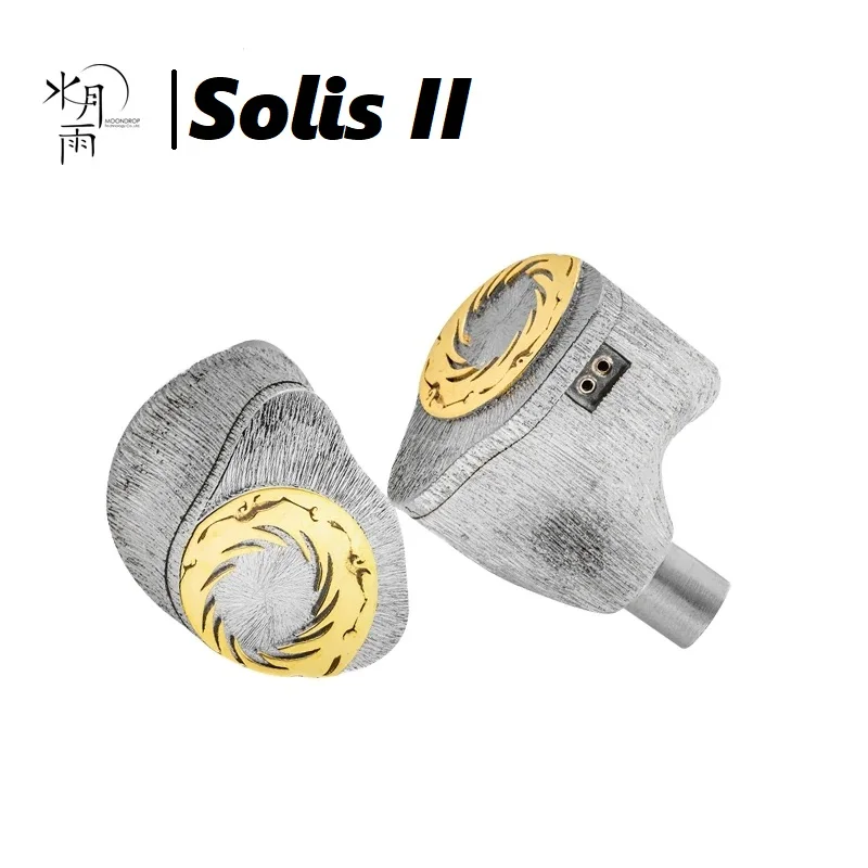 

Наушники-вкладыши Moondrop Solis II 2DD + 2BA + 4EST Hybrid IEM Solis 2 ручной работы с серебряной полостью и трибридом со сменными 2 контактами 0,78