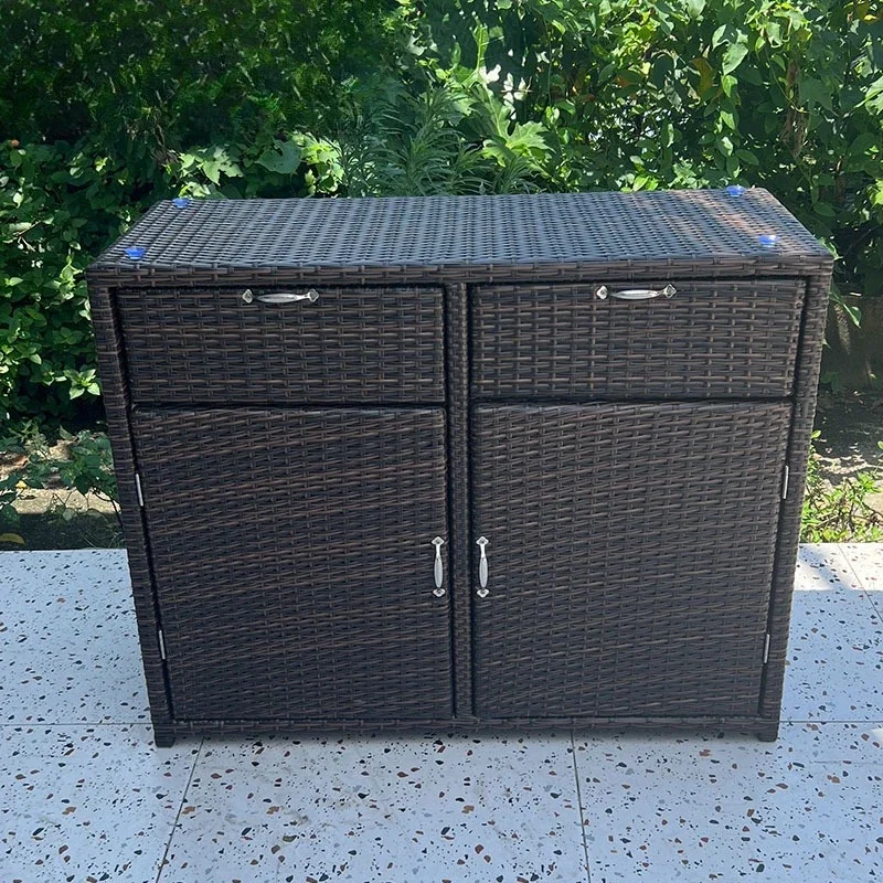 Factory Direct Compatible with Outdoor Rattan Locker Waterproof Household Sunscreen Door Shoe Cabinet