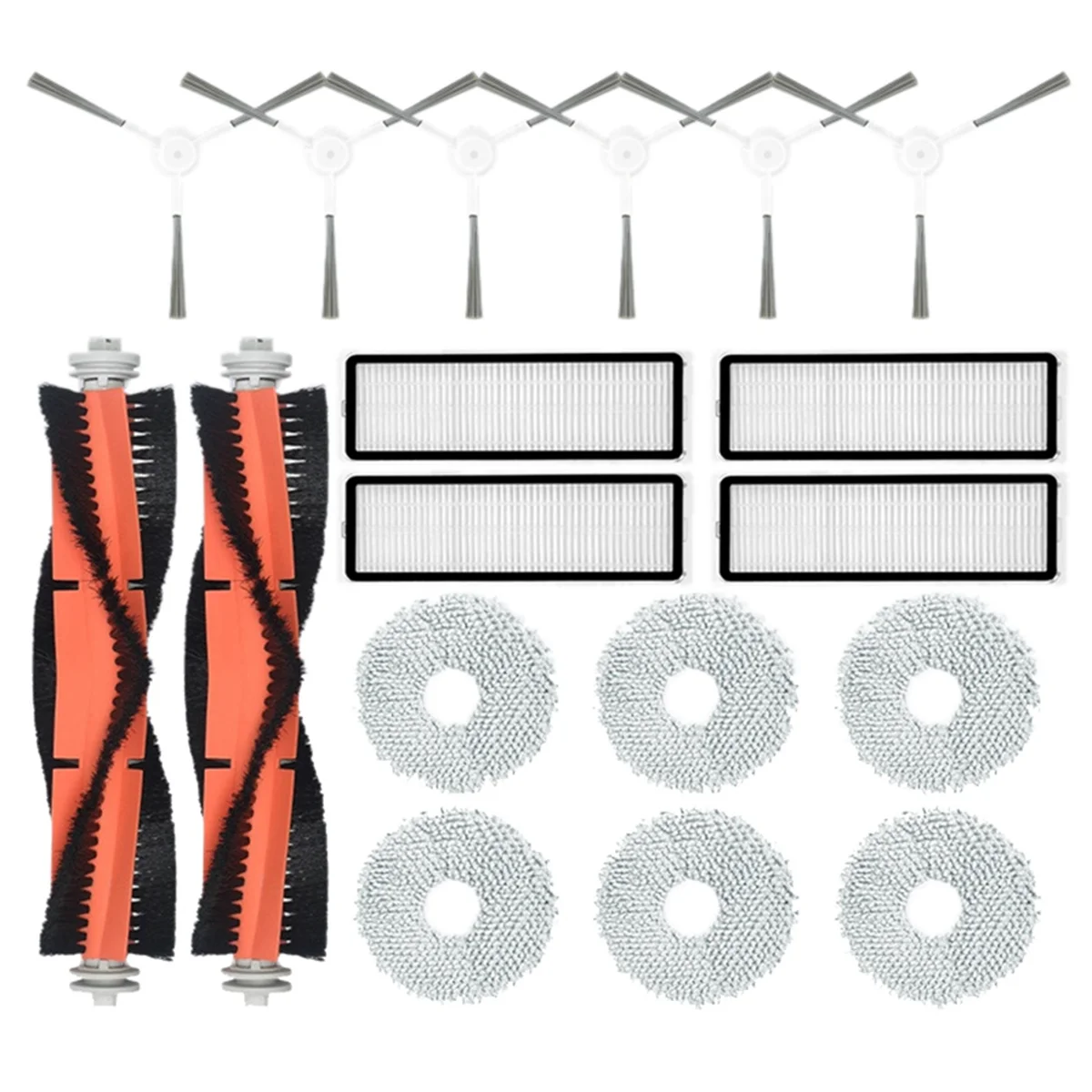 18 Stück für Xiaomi Roboter Vakuum s10/s10 plus Staubsauger Hauptseite bürste Hepa Filter Mop Lappen Stoff Teile Zubehör